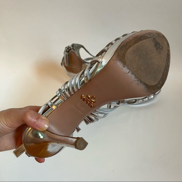 Prada silver heels - Picture 3 of 4